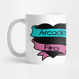 Arcade Fire Heart Scroll Mug